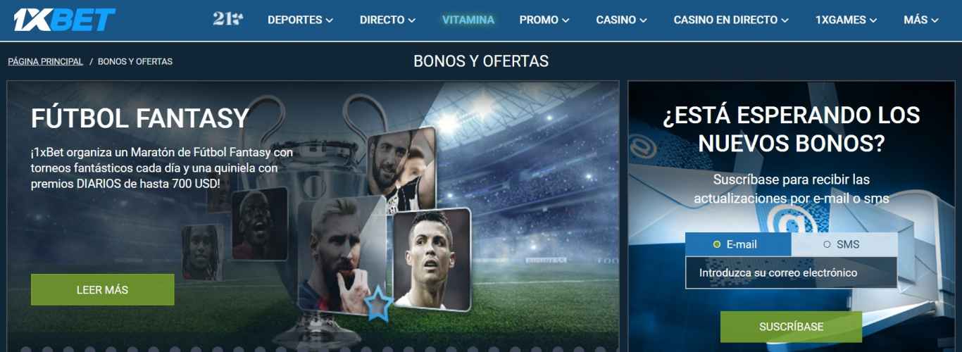 1xBet registrarse en España