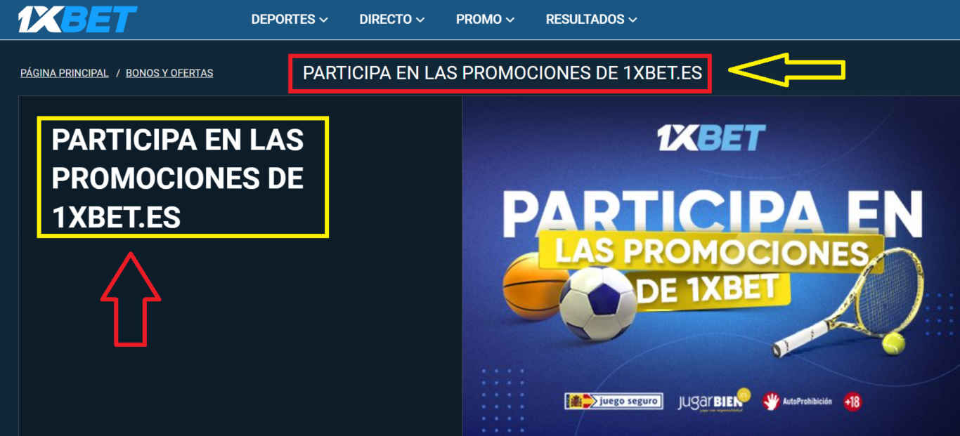 bonos y promociones 1xBet 
